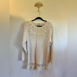 Vintage Colleen’s Collectibles Crochet Knit Sweater – Size M